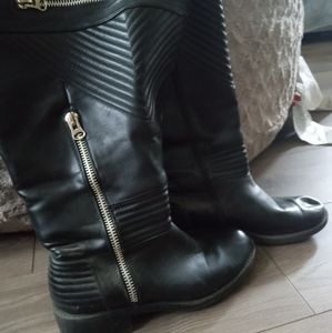 Silky leather boots/heels